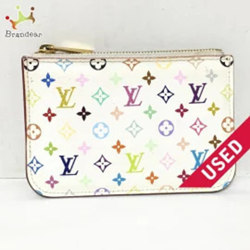LOUIS VUITTON Pochette coin case Wallet Monogram Multicolor Canvas